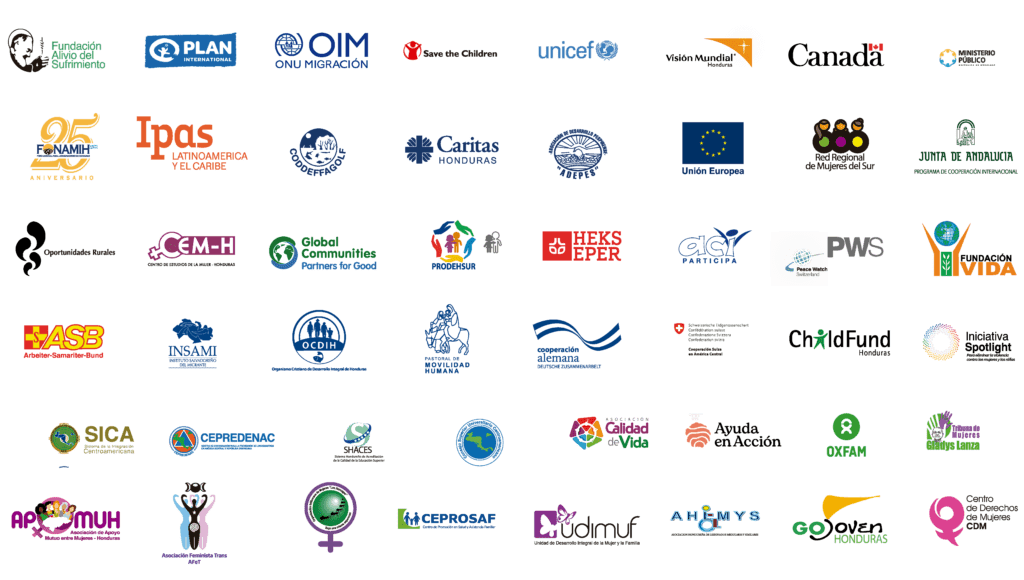 Logotipos para organizaciones de iniciativas sociales y desarrollo humano en Honduras.